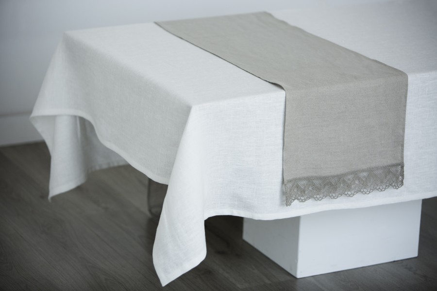 Lininė staltiesė WHITE