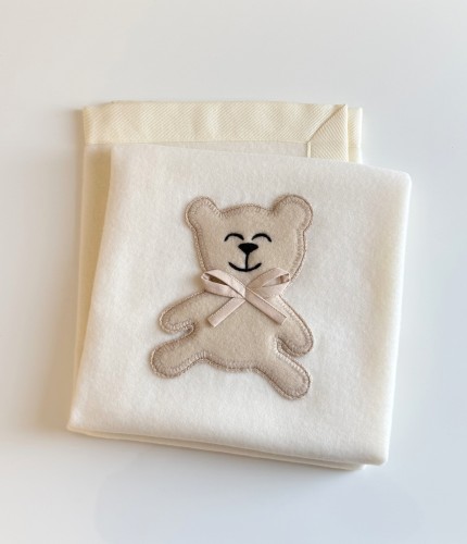 Merino vilnos pledas LAIMĖ (išsiuvinėsime vardą)