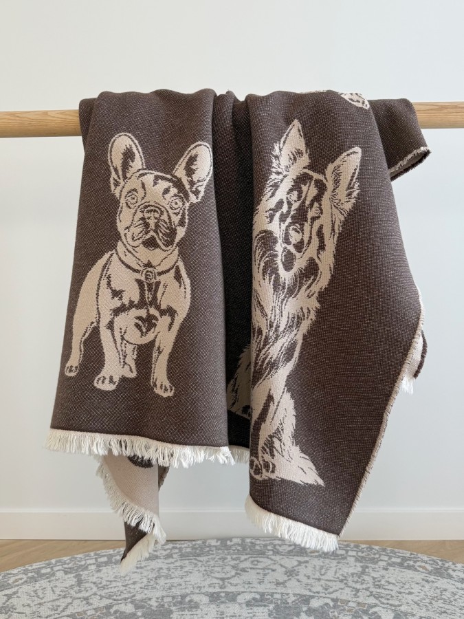 Medvilninis pledas CUTE DOGS