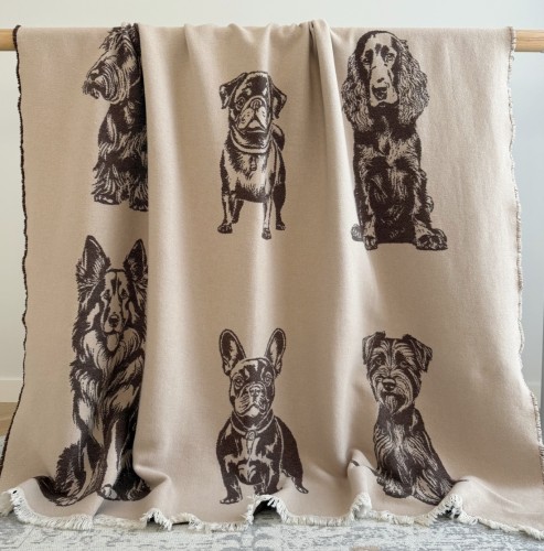 Medvilninis pledas CUTE DOGS